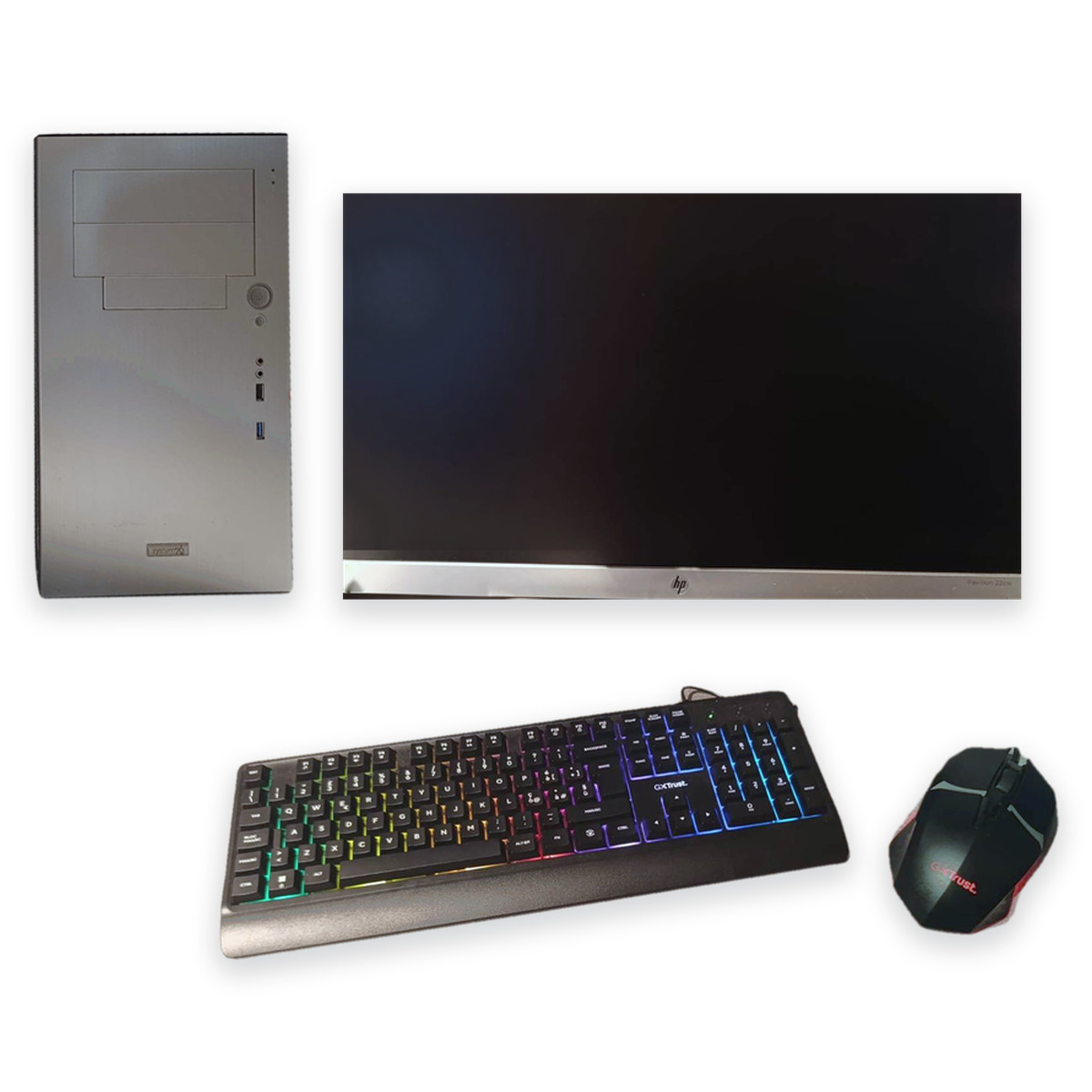 Postazione completa per didattica — PC i7 64 GB, monitor 21,5" Full HD, tastiera e mouse